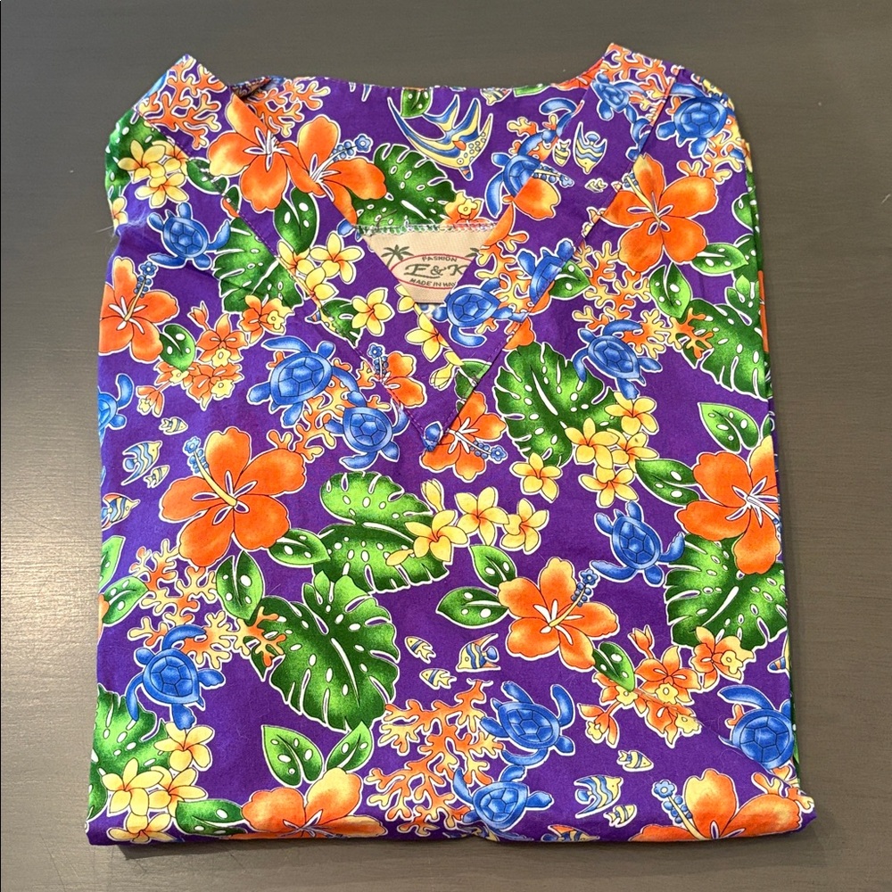 Authentic Hawaiian Scrub Top